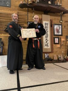 Scott training at Kogen Ninpo Dojo